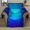 Blue Buddha Print Recliner Protector