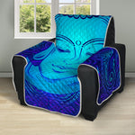 Blue Buddha Print Recliner Protector