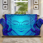 Blue Buddha Print Sofa Protector