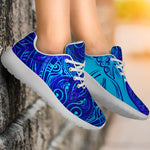 Blue Buddha Print Sport Shoes GearFrost