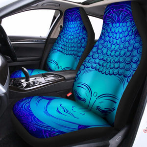 Blue Buddha Print Universal Fit Car Seat Covers