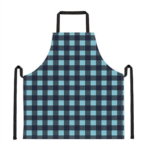 Blue Buffalo Check Pattern Print Apron