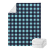 Blue Buffalo Check Pattern Print Blanket