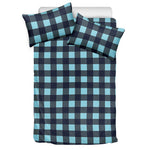 Blue Buffalo Check Pattern Print Duvet Cover Bedding Set