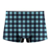 Blue Buffalo Check Pattern Print Men's Boxer Briefs