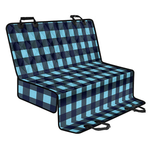 Blue Buffalo Check Pattern Print Pet Car Back Seat Cover