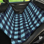 Blue Buffalo Check Pattern Print Pet Car Back Seat Cover