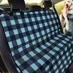 Blue Buffalo Check Pattern Print Pet Car Back Seat Cover