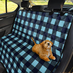 Blue Buffalo Check Pattern Print Pet Car Back Seat Cover