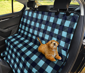 Blue Buffalo Check Pattern Print Pet Car Back Seat Cover