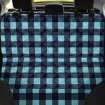 Blue Buffalo Check Pattern Print Pet Car Back Seat Cover