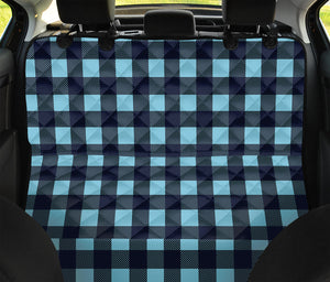 Blue Buffalo Check Pattern Print Pet Car Back Seat Cover