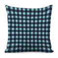 Blue Buffalo Check Pattern Print Pillow Cover
