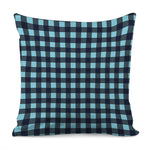 Blue Buffalo Check Pattern Print Pillow Cover