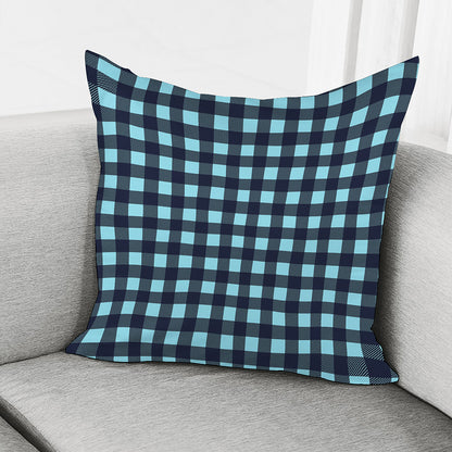 Blue Buffalo Check Pattern Print Pillow Cover