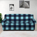 Blue Buffalo Check Pattern Print Sofa Cover