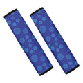 Blue Bullseye Target Pattern Print Car Seat Belt Covers