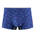 Blue Bullseye Target Pattern Print Men's Boxer Briefs