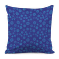 Blue Bullseye Target Pattern Print Pillow Cover
