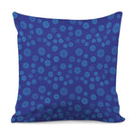 Blue Bullseye Target Pattern Print Pillow Cover