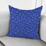 Blue Bullseye Target Pattern Print Pillow Cover