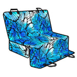 Blue Butterfly Wings Pattern Print Pet Car Back Seat Cover