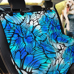 Blue Butterfly Wings Pattern Print Pet Car Back Seat Cover