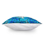 Blue Butterfly Wings Pattern Print Pillow Cover