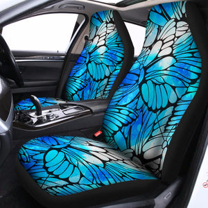 Blue Butterfly Wings Pattern Print Universal Fit Car Seat Covers