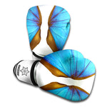 Blue Butterfly Wings Print Boxing Gloves
