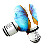 Blue Butterfly Wings Print Boxing Gloves