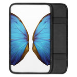 Blue Butterfly Wings Print Car Center Console Cover