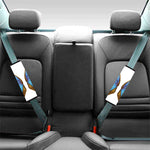 Blue Butterfly Wings Print Car Seat Belt Covers