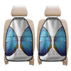 Blue Butterfly Wings Print Car Seat Organizers