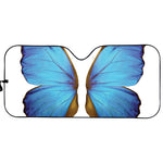 Blue Butterfly Wings Print Car Sun Shade