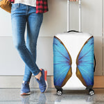 Blue Butterfly Wings Print Luggage Cover