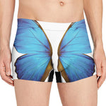 Blue Butterfly Wings Print Men's Boxer Briefs