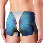 Blue Butterfly Wings Print Men's Boxer Briefs