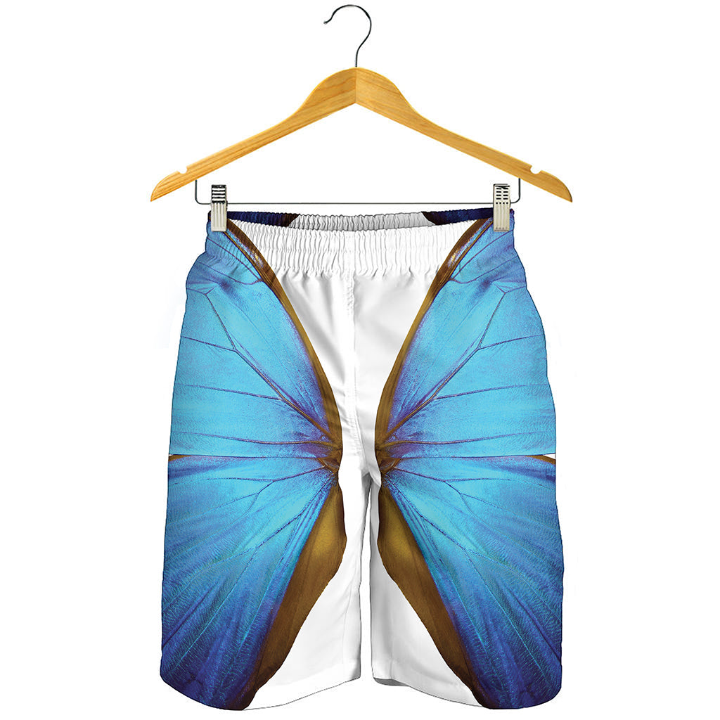 Blue Butterfly Wings Print Men's Shorts