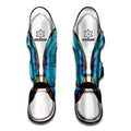 Blue Butterfly Wings Print Muay Thai Shin Guards