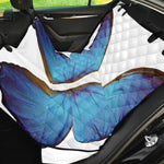 Blue Butterfly Wings Print Pet Car Back Seat Cover
