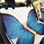 Blue Butterfly Wings Print Pet Car Back Seat Cover