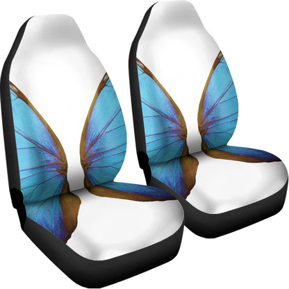 Blue Butterfly Wings Print Universal Fit Car Seat Covers