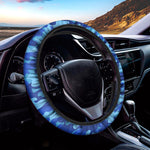 Blue Camouflage Print Car Steering Wheel Cover