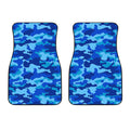 Blue Camouflage Print Front Car Floor Mats