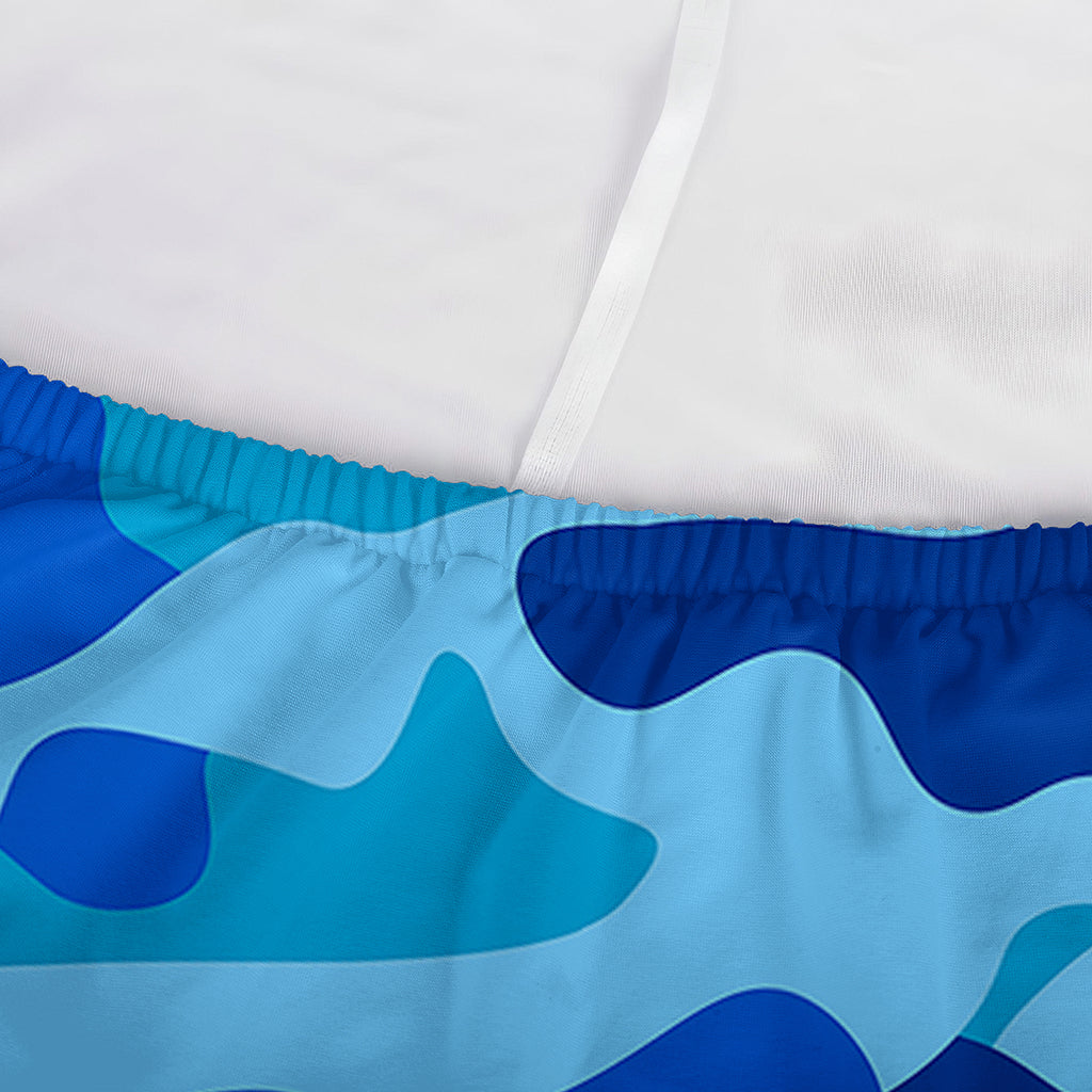 Blue Camouflage Print Sofa Cover