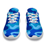 Blue Camouflage Print Sport Shoes GearFrost