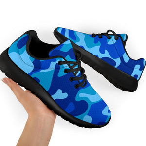 Blue Camouflage Print Sport Shoes GearFrost