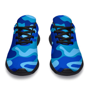 Blue Camouflage Print Sport Shoes GearFrost