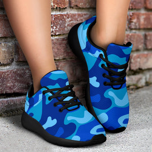 Blue Camouflage Print Sport Shoes GearFrost